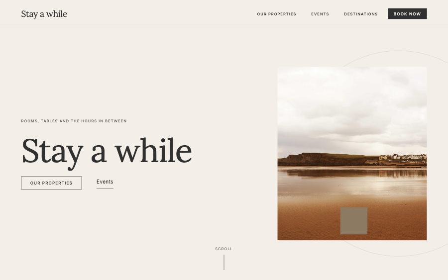 A running Evenue site: event, venue and neighbourhood pages generated by the iSuite